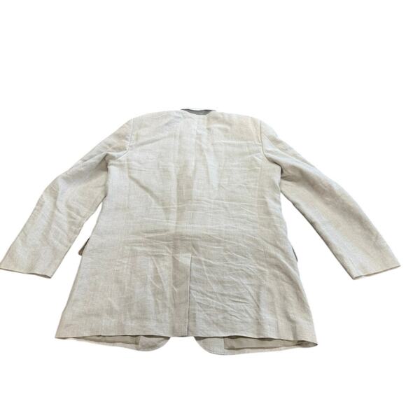 "FACONNABLE" Design By Albert Goldberger Mens 100% Linen Blazer SZ XXLL 3 Button - Picture 3 of 13